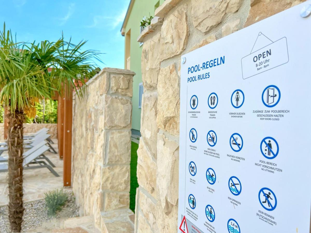 Apartment Baska Mit Poolarea - Krk, Kroatien Exterior foto