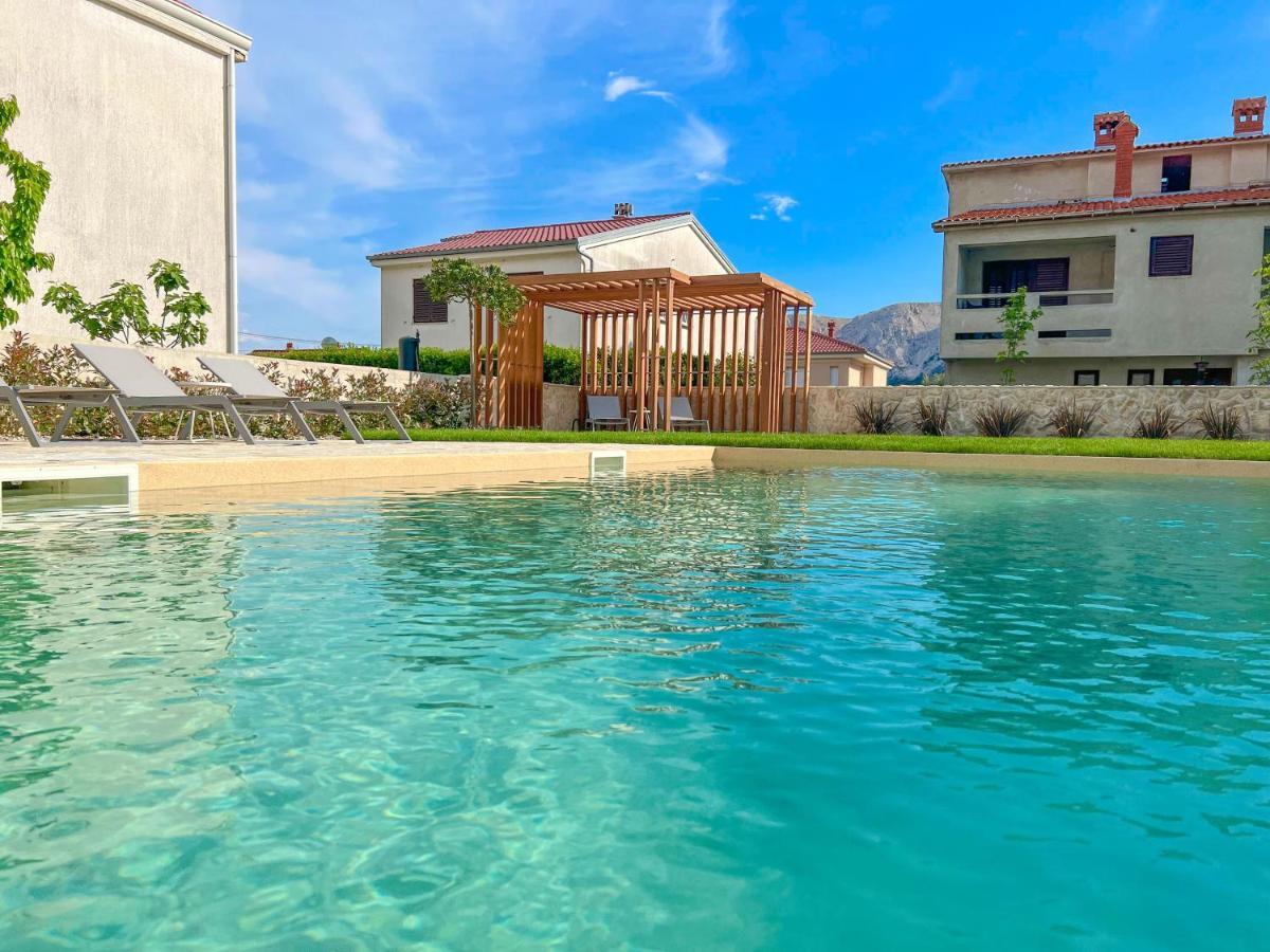 Apartment Baska Mit Poolarea - Krk, Kroatien Exterior foto