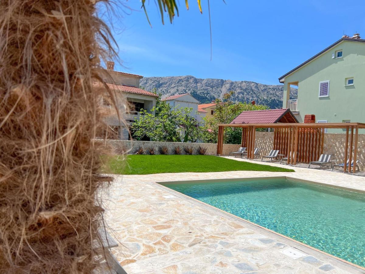 Apartment Baska Mit Poolarea - Krk, Kroatien Exterior foto