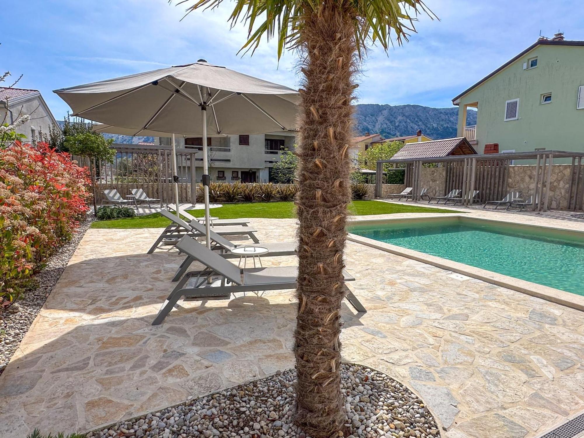 Apartment Baska Mit Poolarea - Krk, Kroatien Exterior foto