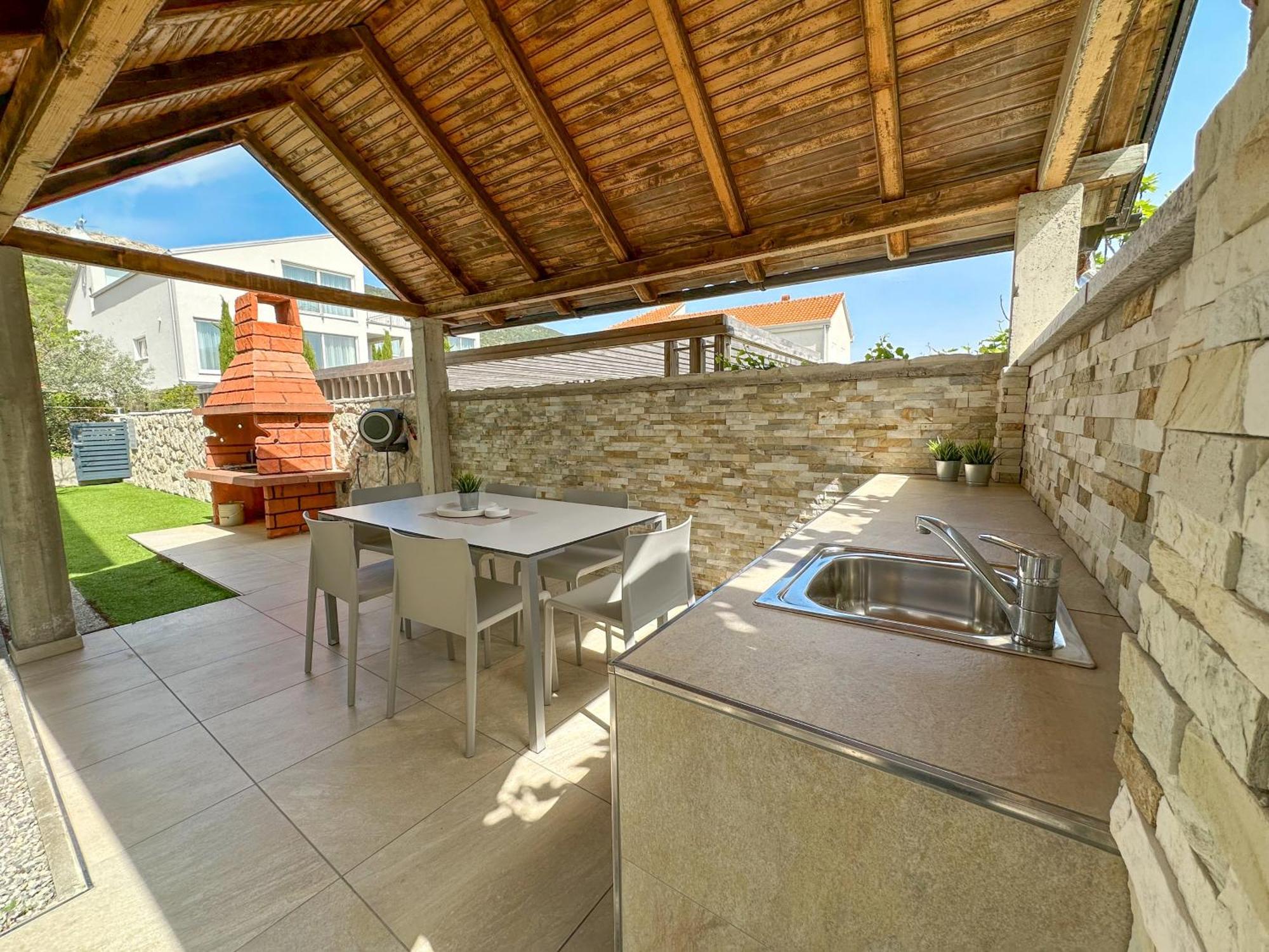 Apartment Baska Mit Poolarea - Krk, Kroatien Exterior foto